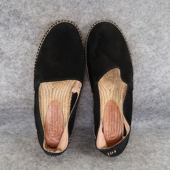 Viscata Shoes Womens 41 Flats Espadrille Loafers Slip On Boho Leather Fashion - Picture 5 of 14